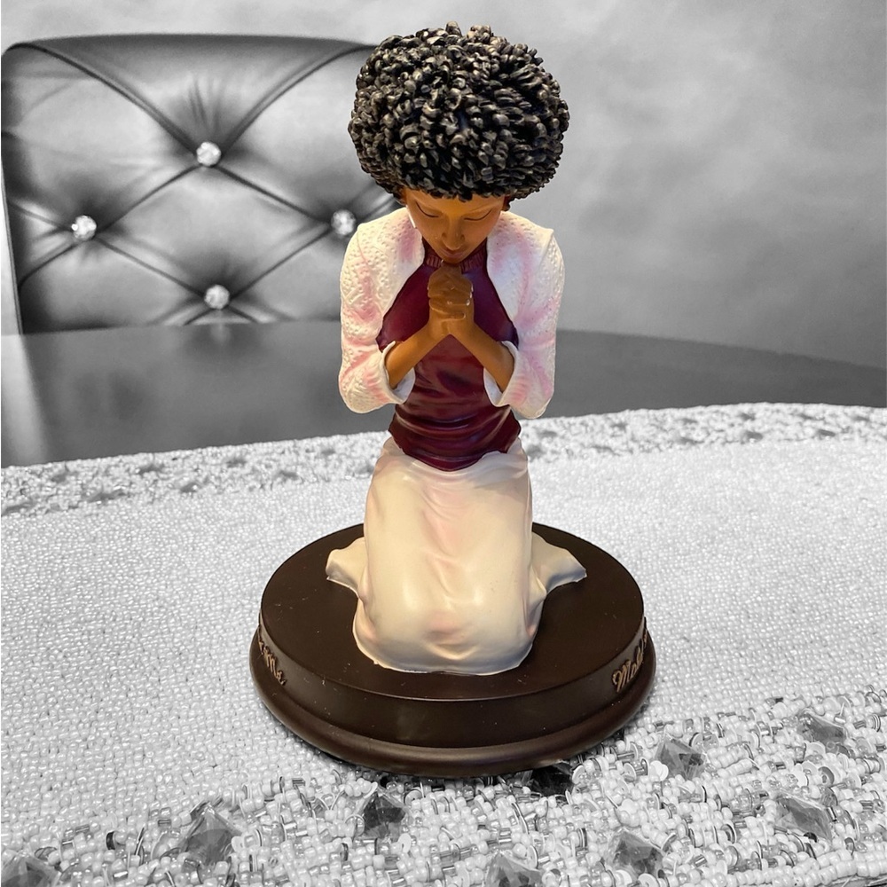 Mold Me Make Me Graceful Praying Woman Figurine Christianity Faith